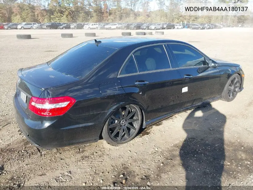 WDDHF9AB4AA180137 2010 Mercedes-Benz E 550 4Matic