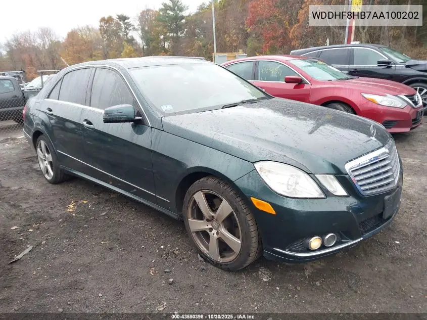 WDDHF8HB7AA100202 2010 Mercedes-Benz E 350 4Matic