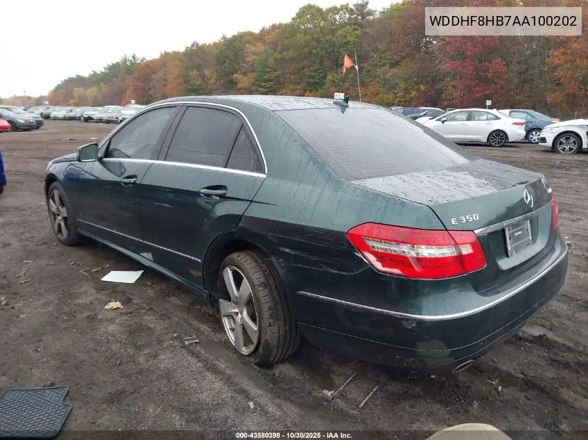 WDDHF8HB7AA100202 2010 Mercedes-Benz E 350 4Matic