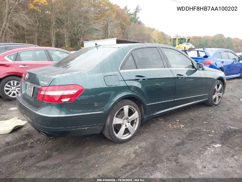 WDDHF8HB7AA100202 2010 Mercedes-Benz E 350 4Matic