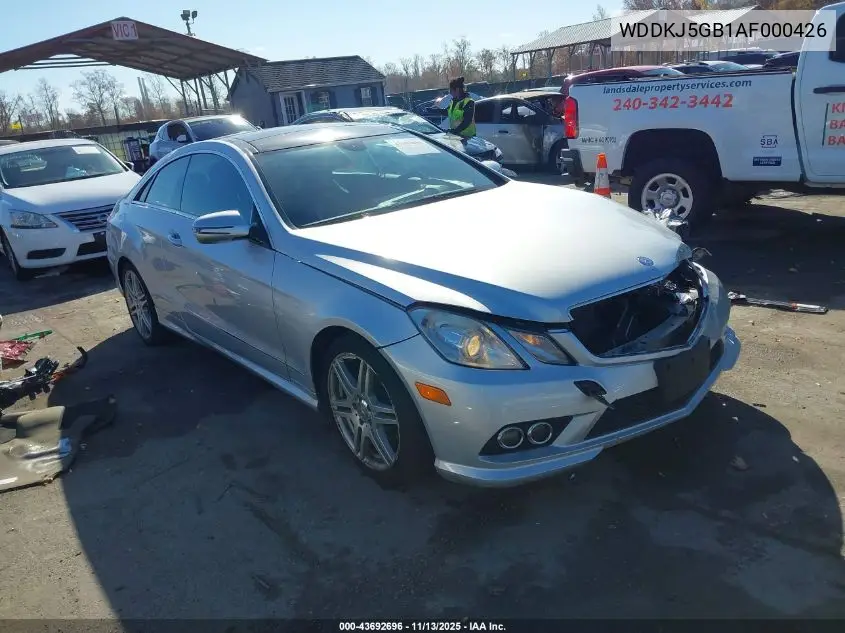 WDDKJ5GB1AF000426 2010 Mercedes-Benz E 350