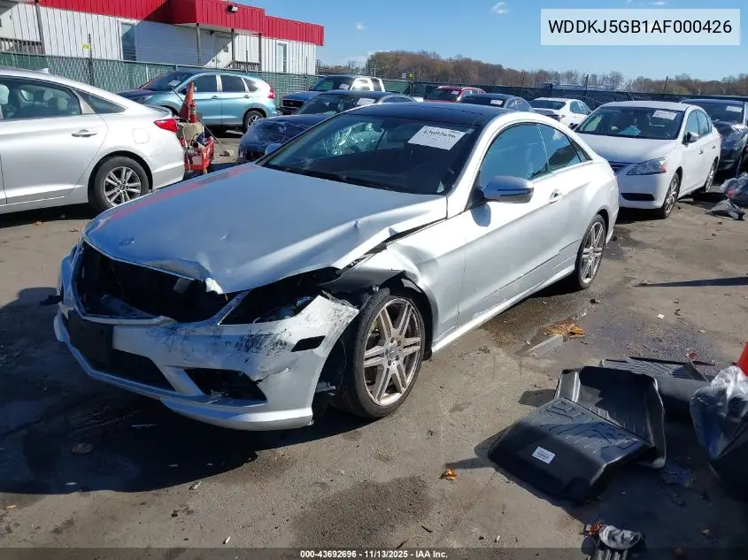 WDDKJ5GB1AF000426 2010 Mercedes-Benz E 350