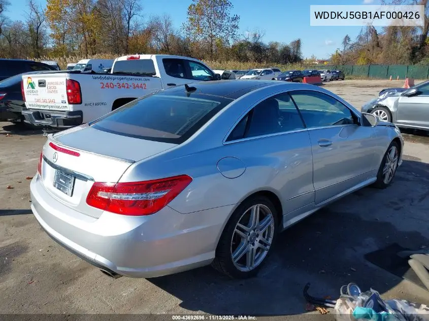 WDDKJ5GB1AF000426 2010 Mercedes-Benz E 350