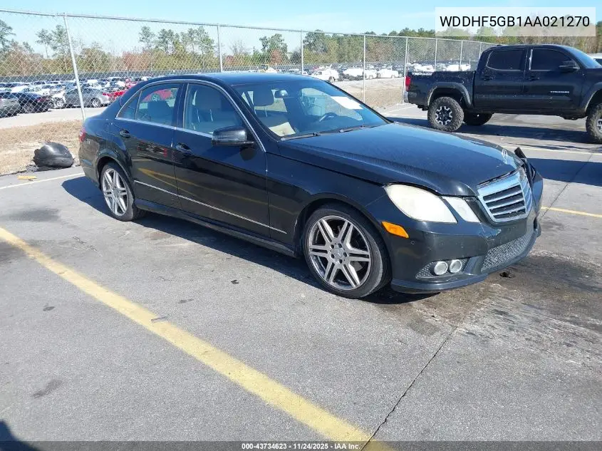 WDDHF5GB1AA021270 2010 Mercedes-Benz E 350