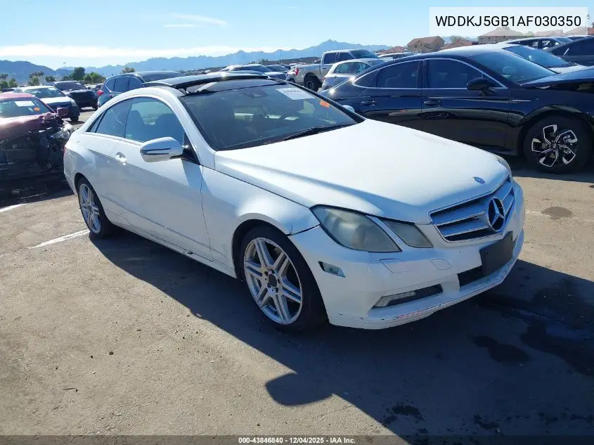 WDDKJ5GB1AF030350 2010 Mercedes-Benz E 350