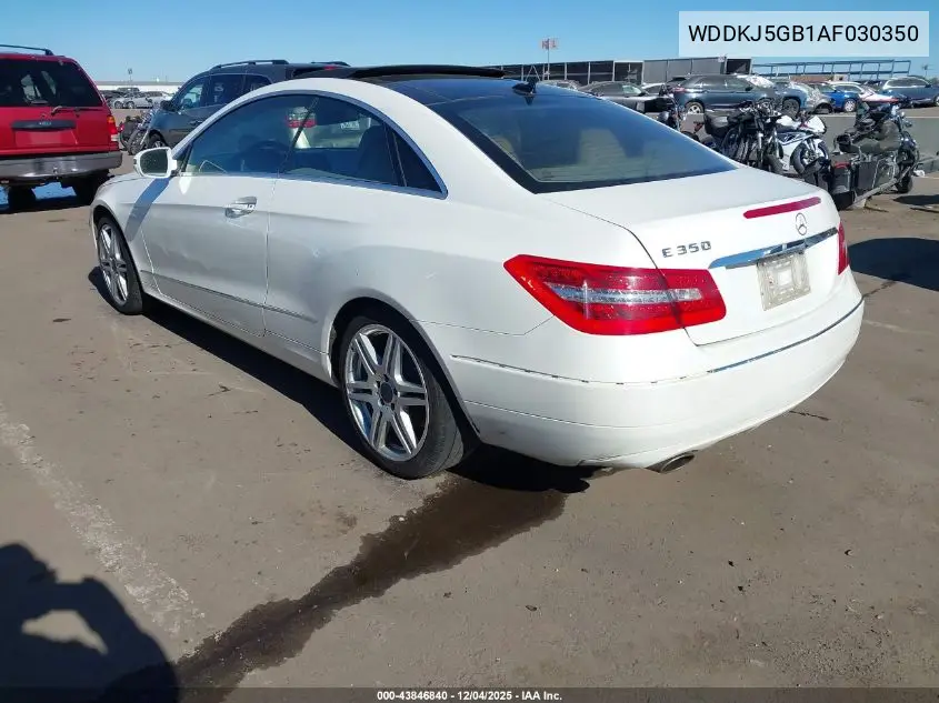 WDDKJ5GB1AF030350 2010 Mercedes-Benz E 350