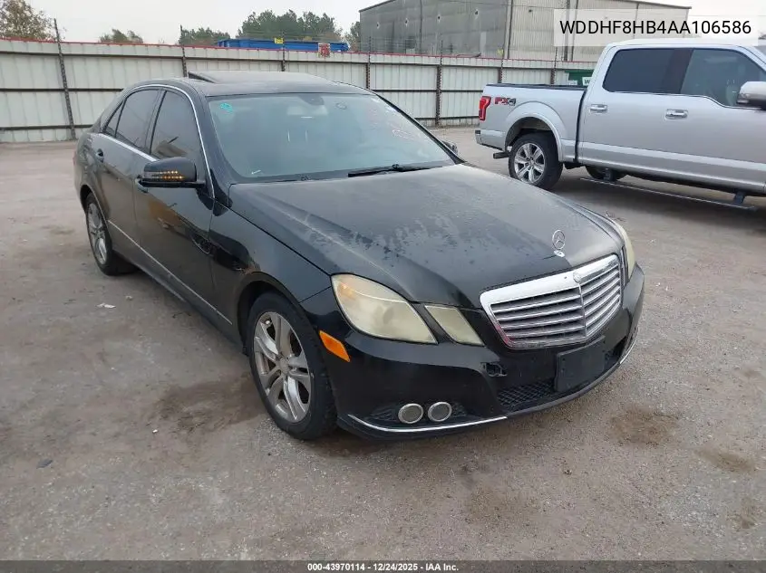WDDHF8HB4AA106586 2010 Mercedes-Benz E 350 4Matic