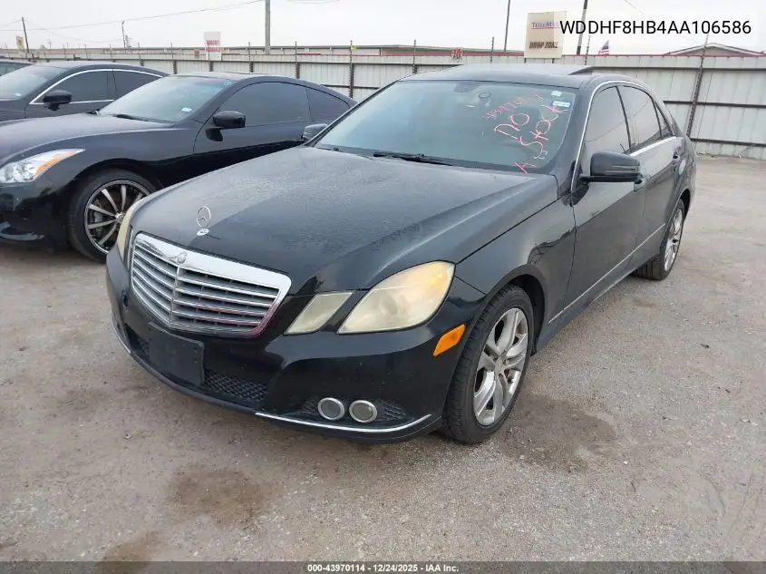 WDDHF8HB4AA106586 2010 Mercedes-Benz E 350 4Matic