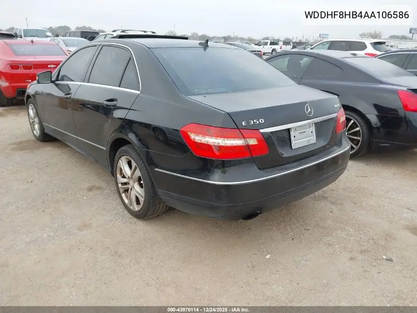 WDDHF8HB4AA106586 2010 Mercedes-Benz E 350 4Matic