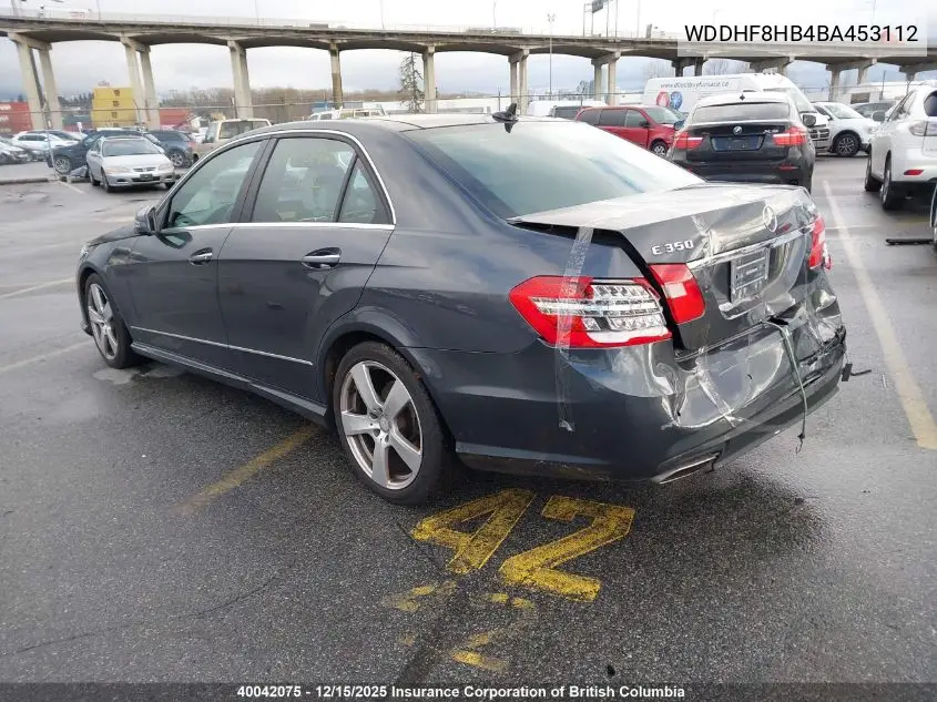WDDHF8HB4BA453112 2011 Mercedes-Benz E-Class