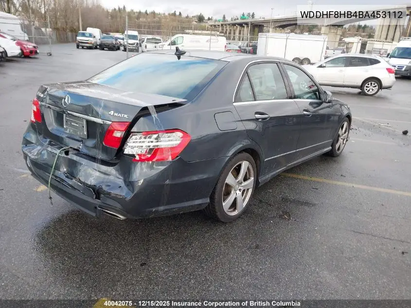 WDDHF8HB4BA453112 2011 Mercedes-Benz E-Class