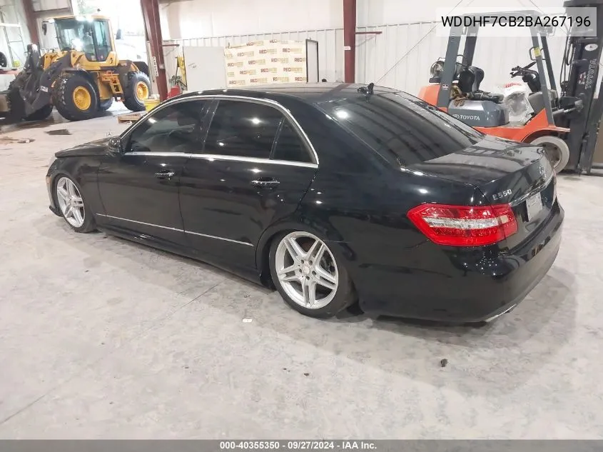 WDDHF7CB2BA267196 2011 Mercedes-Benz E 550