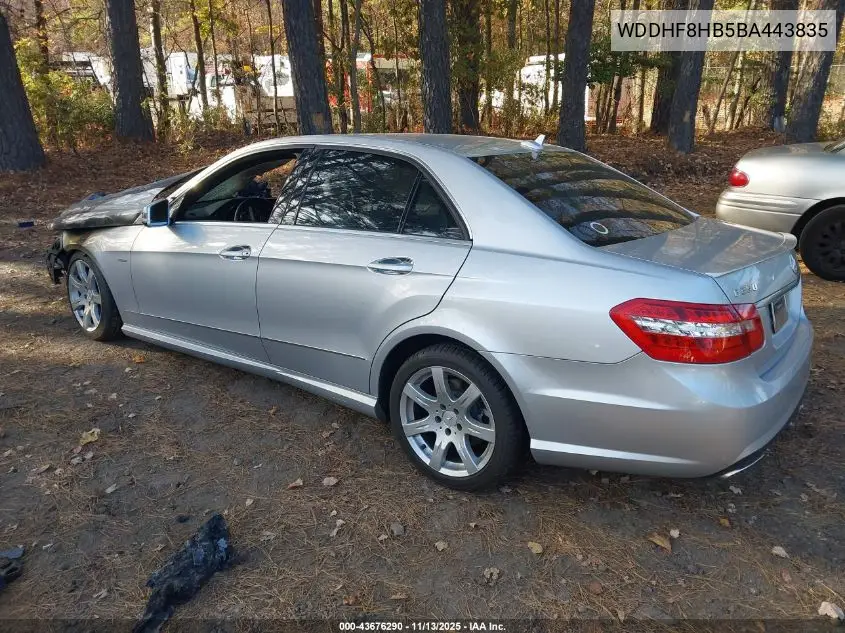 WDDHF8HB5BA443835 2011 Mercedes-Benz E 350 4Matic