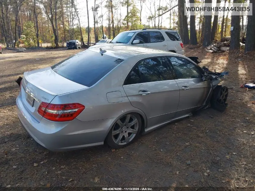 WDDHF8HB5BA443835 2011 Mercedes-Benz E 350 4Matic