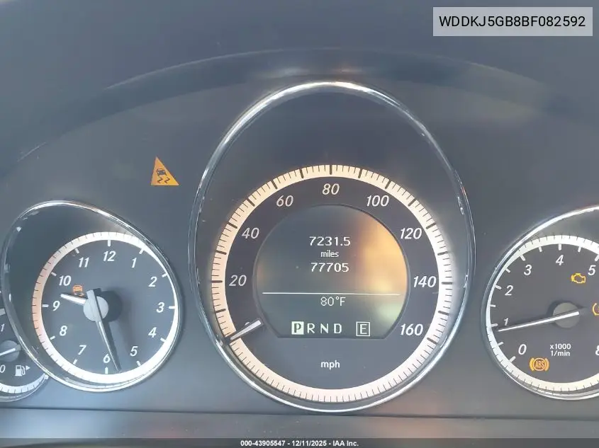 WDDKJ5GB8BF082592 2011 Mercedes-Benz E 350