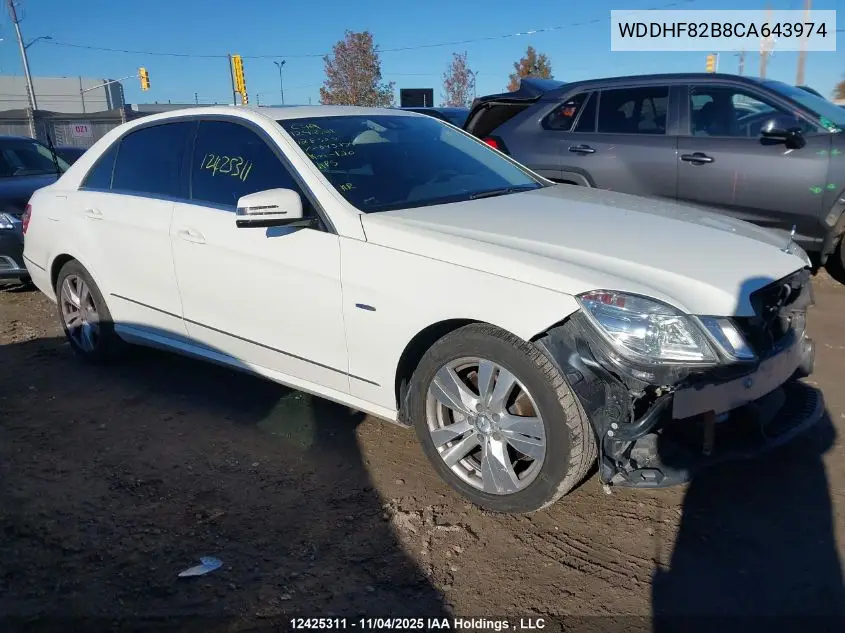 WDDHF82B8CA643974 2012 Mercedes-Benz E 300 4Matic