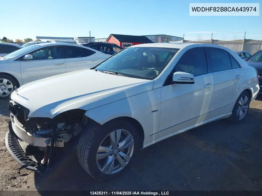 WDDHF82B8CA643974 2012 Mercedes-Benz E 300 4Matic