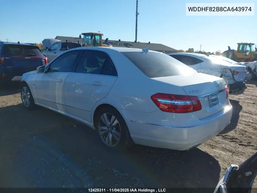 WDDHF82B8CA643974 2012 Mercedes-Benz E 300 4Matic
