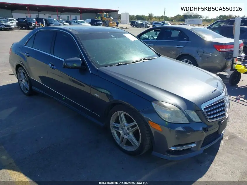 WDDHF5KB5CA550926 2012 Mercedes-Benz E 350