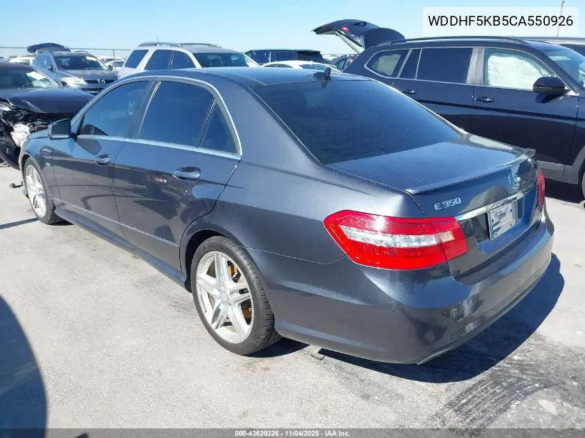 WDDHF5KB5CA550926 2012 Mercedes-Benz E 350