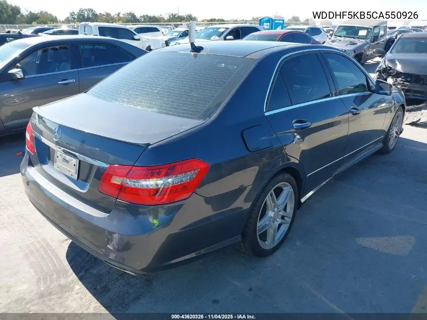 WDDHF5KB5CA550926 2012 Mercedes-Benz E 350