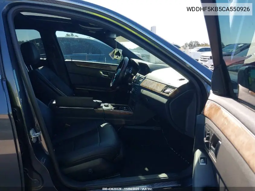 WDDHF5KB5CA550926 2012 Mercedes-Benz E 350