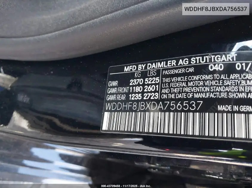 WDDHF8JBXDA756537 2013 Mercedes-Benz E 350 4Matic