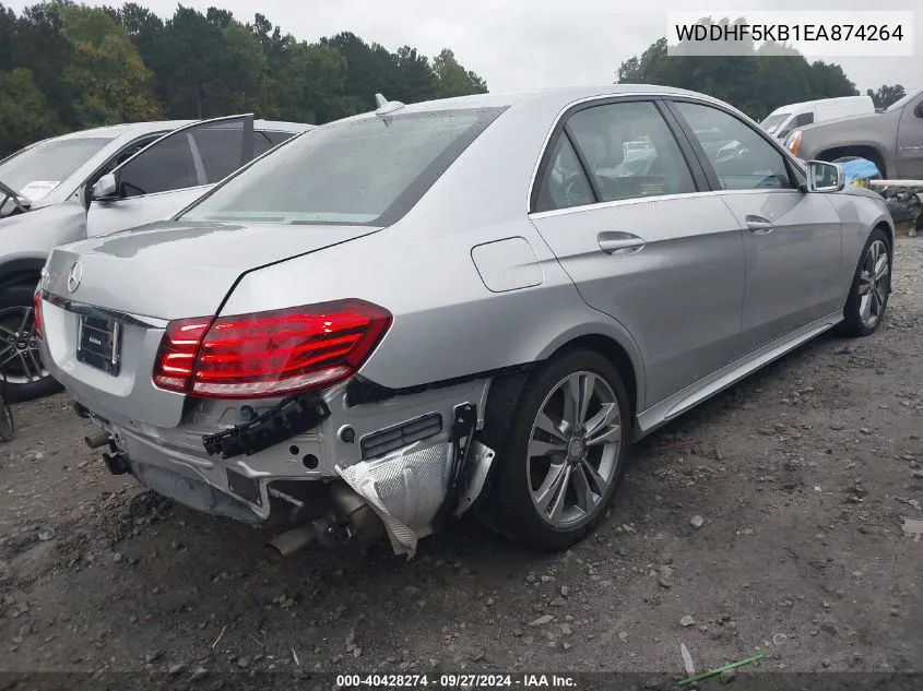 WDDHF5KB1EA874264 2014 Mercedes-Benz E 350