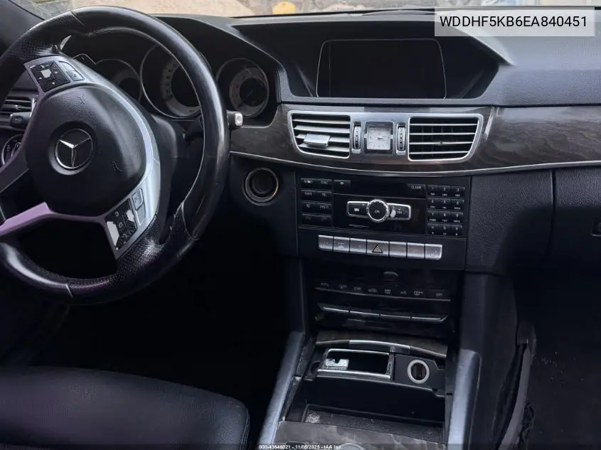 WDDHF5KB6EA840451 2014 Mercedes-Benz E 350