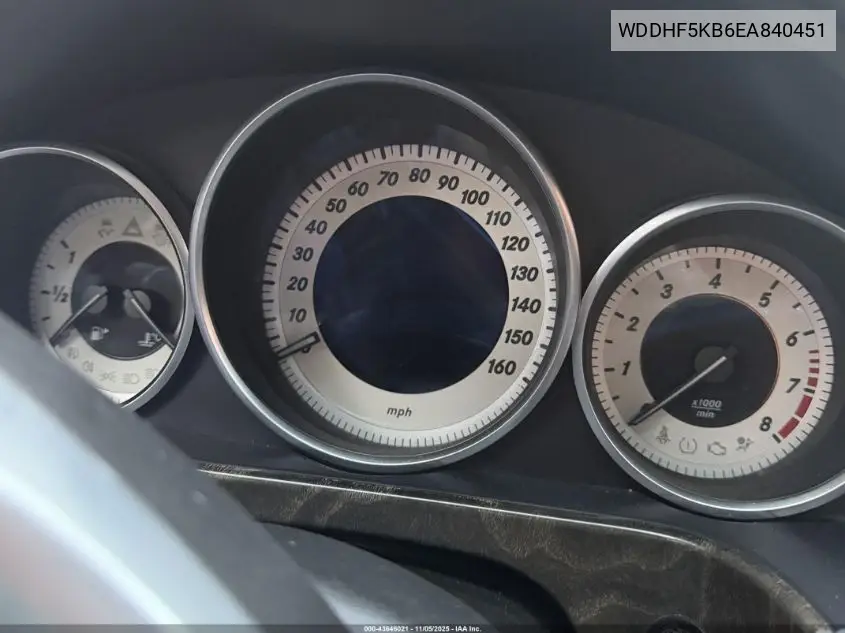 WDDHF5KB6EA840451 2014 Mercedes-Benz E 350