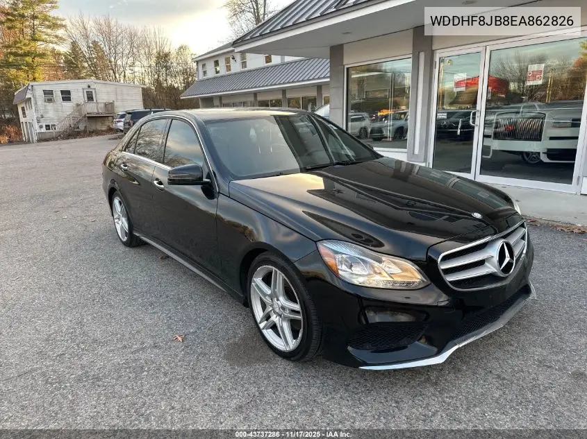 WDDHF8JB8EA862826 2014 Mercedes-Benz E 350 4Matic