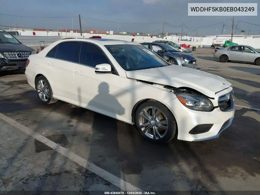 WDDHF5KB0EB043249 2014 Mercedes-Benz E 350