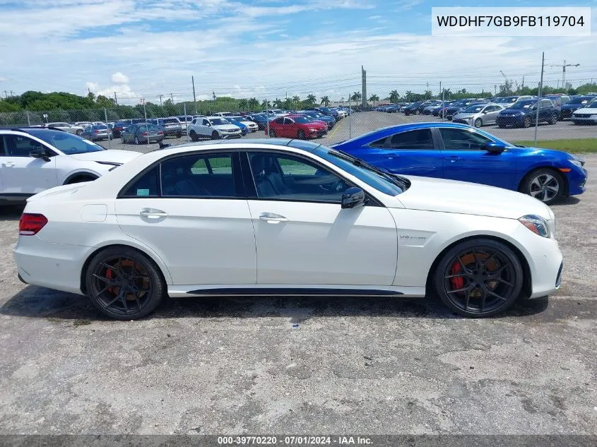 WDDHF7GB9FB119704 2015 Mercedes-Benz E 63 Amg S 4Matic