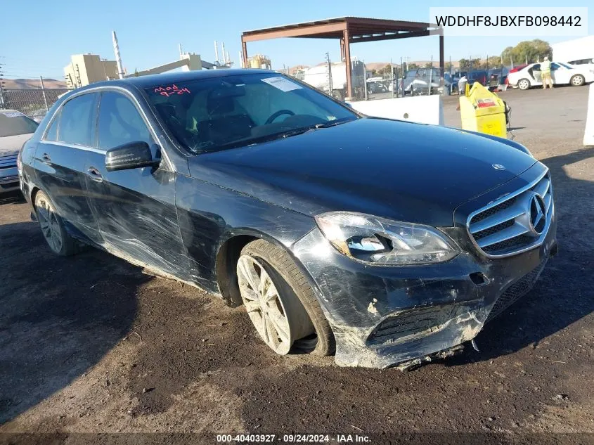 WDDHF8JBXFB098442 2015 Mercedes-Benz E 350 4Matic