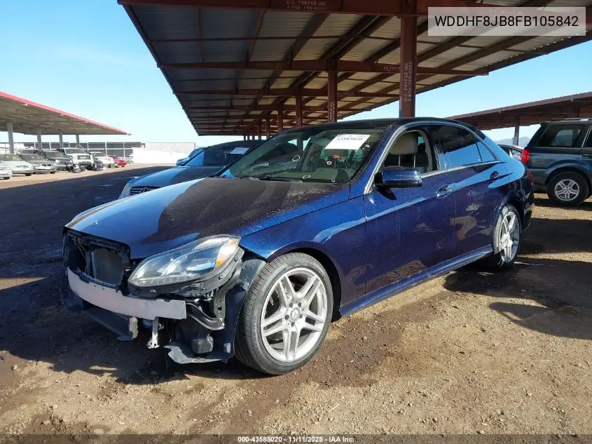 WDDHF8JB8FB105842 2015 Mercedes-Benz E 350 4Matic