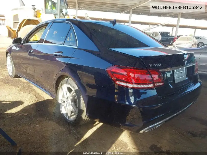 WDDHF8JB8FB105842 2015 Mercedes-Benz E 350 4Matic