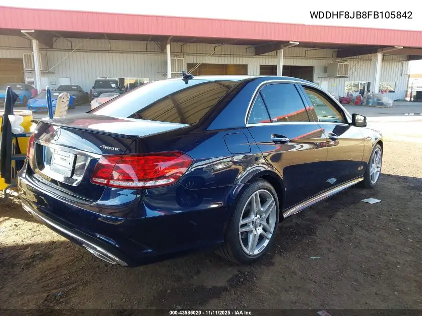 WDDHF8JB8FB105842 2015 Mercedes-Benz E 350 4Matic