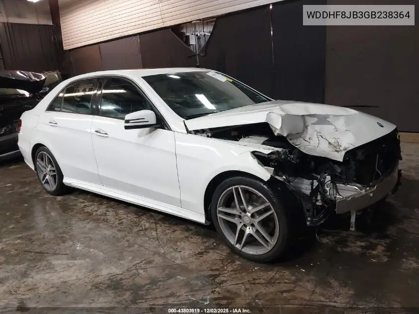 WDDHF8JB3GB238364 2016 Mercedes-Benz E 350 4Matic