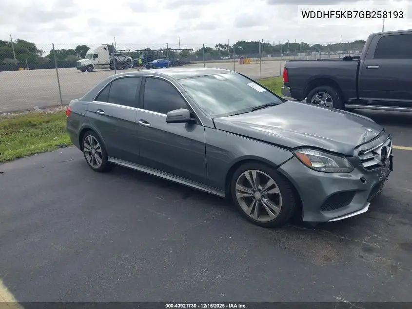 WDDHF5KB7GB258193 2016 Mercedes-Benz E 350