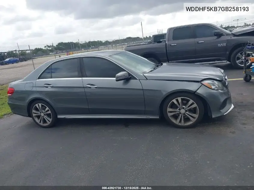 WDDHF5KB7GB258193 2016 Mercedes-Benz E 350