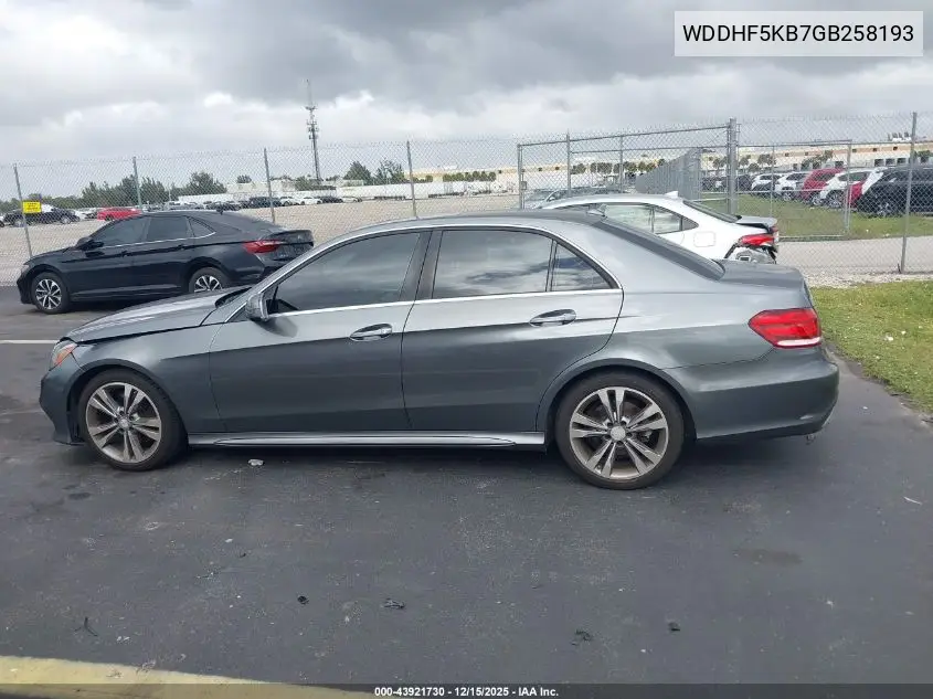 WDDHF5KB7GB258193 2016 Mercedes-Benz E 350