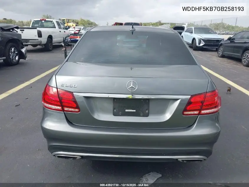 WDDHF5KB7GB258193 2016 Mercedes-Benz E 350