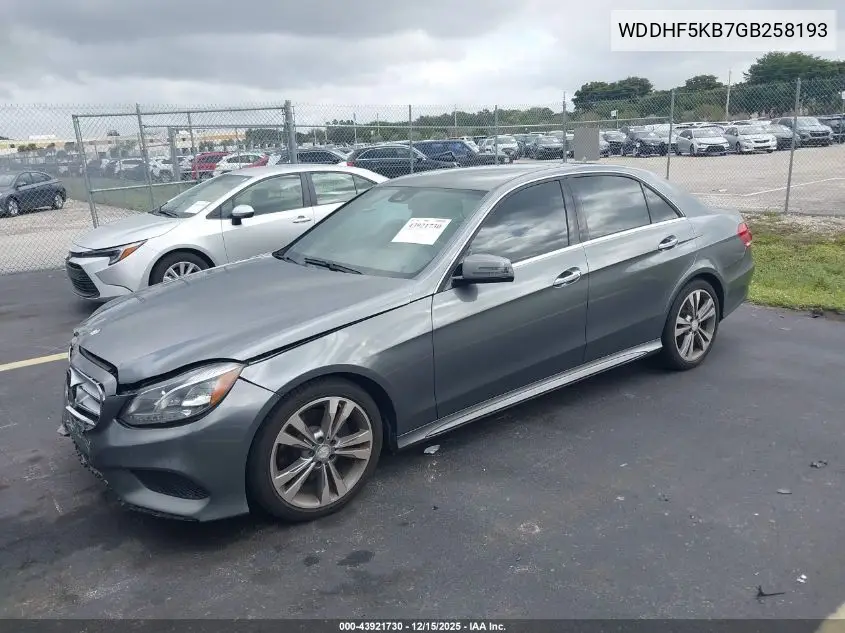 WDDHF5KB7GB258193 2016 Mercedes-Benz E 350