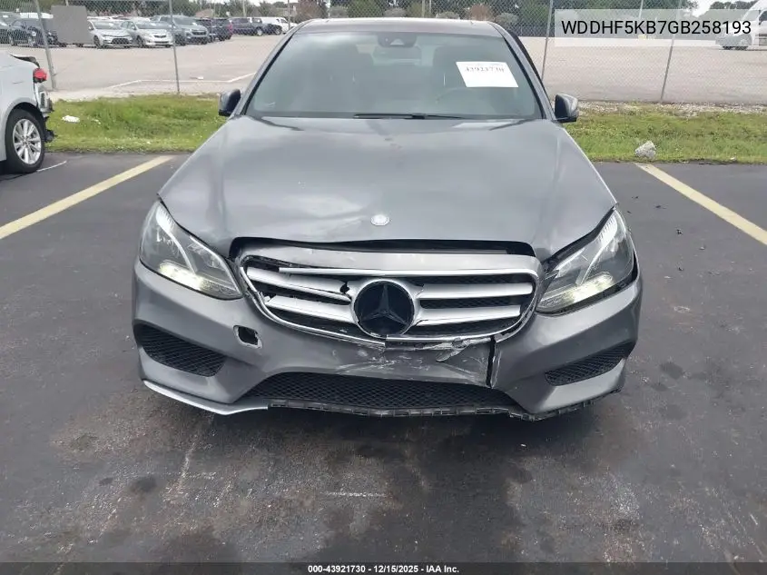 WDDHF5KB7GB258193 2016 Mercedes-Benz E 350