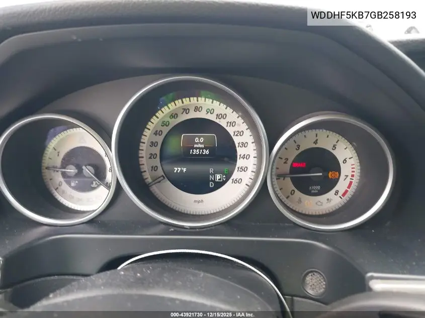 WDDHF5KB7GB258193 2016 Mercedes-Benz E 350
