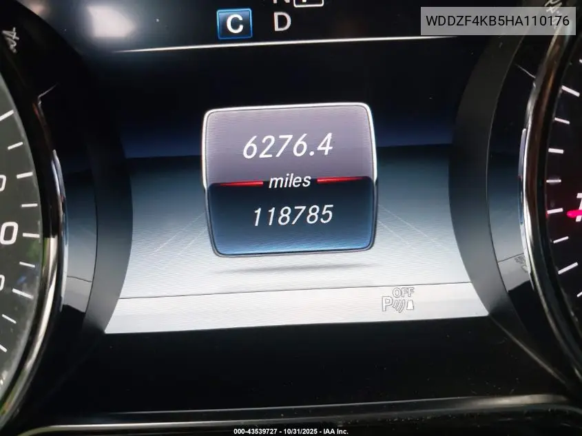 WDDZF4KB5HA110176 2017 Mercedes-Benz E 300 4Matic