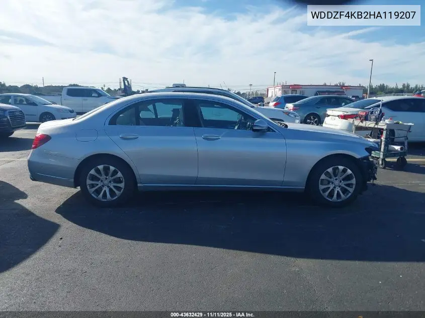 WDDZF4KB2HA119207 2017 Mercedes-Benz E 300 4Matic