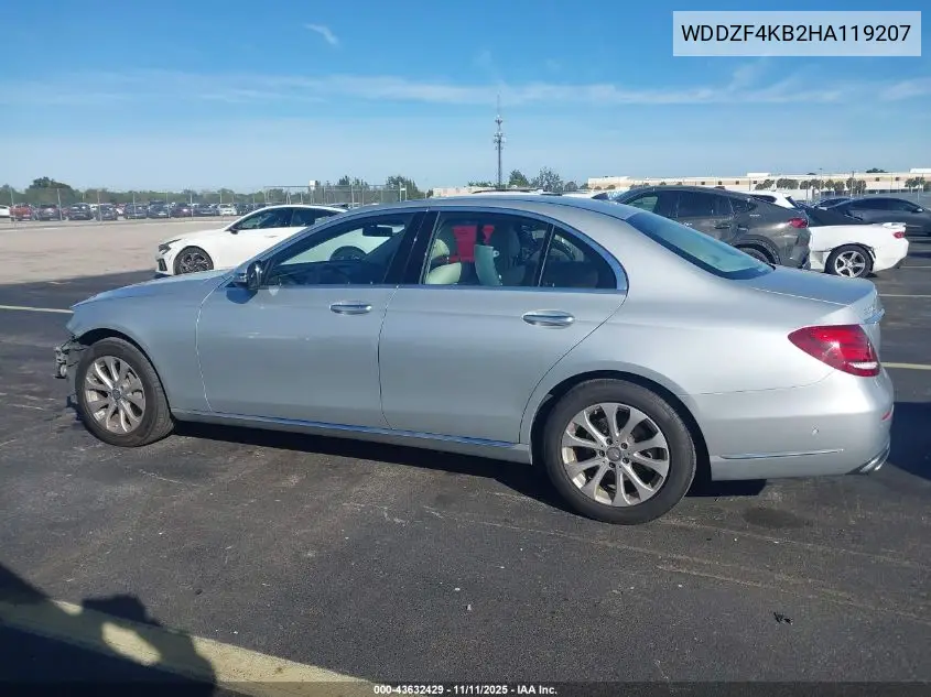 WDDZF4KB2HA119207 2017 Mercedes-Benz E 300 4Matic