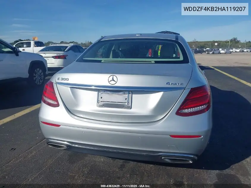 WDDZF4KB2HA119207 2017 Mercedes-Benz E 300 4Matic