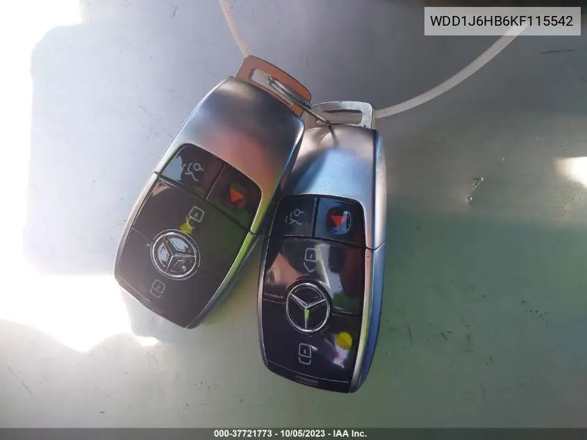 Auction sale of the 2019 Mercedes Benz E klasse , vin: WDD1J6HB6KF115542, lot number: 37721773